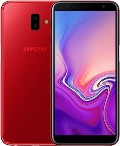 Refurbished: Samsung Galaxy J610FN J6+ (2018) 32GB Red, Unlocked C