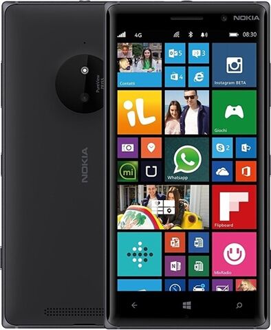 Refurbished: Nokia Lumia 830 16GB Black, Unlocked C