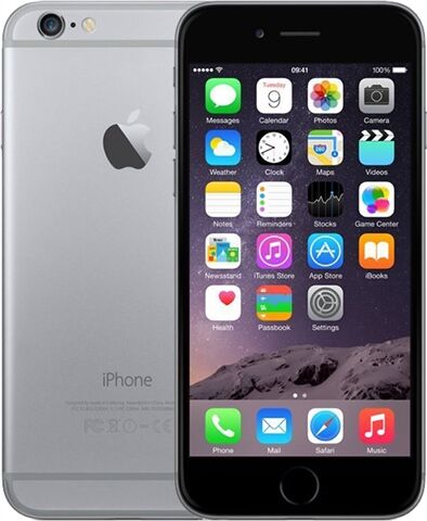 Refurbished: Apple iPhone 6 128GB Grey, O2 B