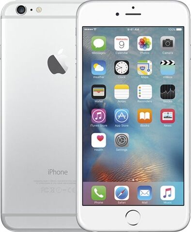 Refurbished: Apple iPhone 6 Plus 64GB Silver, O2 B