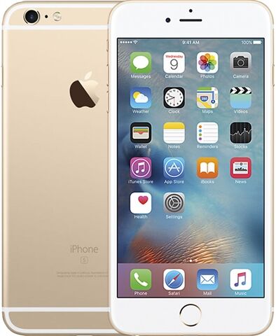 Refurbished: Apple iPhone 6S Plus 128GB Gold, Unlocked B