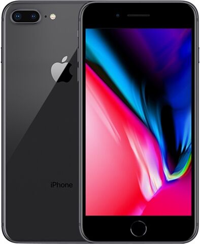 Refurbished: Apple iPhone 8 Plus 256GB Space Grey, Vodafone C