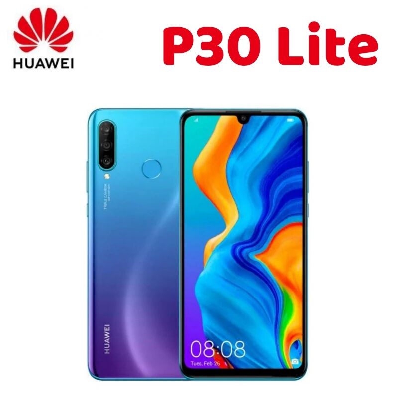 Original Huawei P30 Lite Smartphone Android 128GB ROM 6.15 inch 48MP+32MP Google Play Unlocked Global version Mobile phones