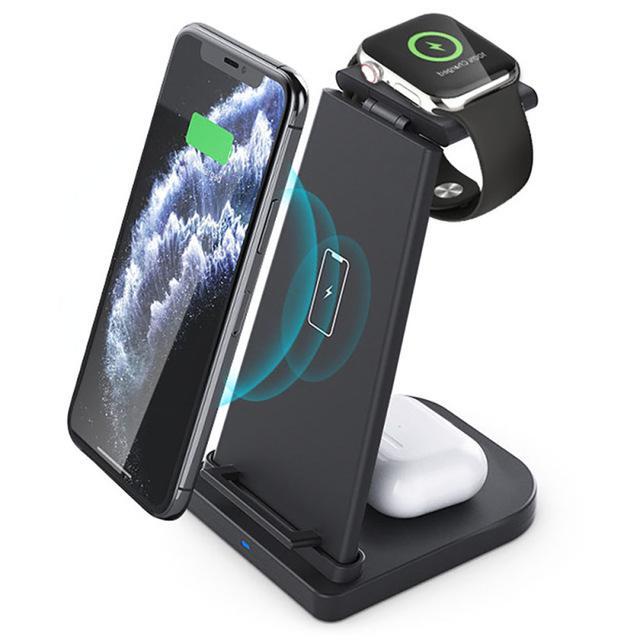 HOD Health&Home Charging Usb 3 In 1 Multi Function Wireless Charger For Apple Mobile Phone Headset Watch