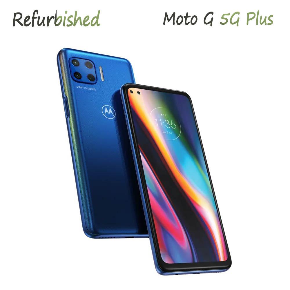 Refurbished Original Motorola Moto G 5G Plus Unlocked 5G XT2075-3 4GB RAM 64GB ROM 48MP Snapdragon 765 Fingerprint NFC Smartphone