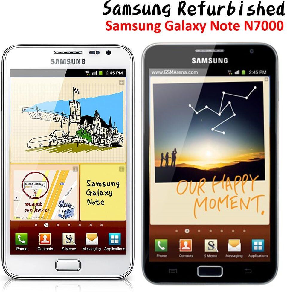 Samsung Refurbished Samsung Galaxy Note N7000 Smartphones Android Cellphone 16GB ROM 1GB RAM Extremely Durable Smartphone