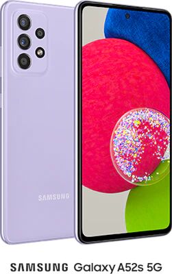 Samsung Galaxy A52s 5G (128GB Awesome Violet) at £165 on Value Unlimited (36 Month contract) with Unlimited mins & texts; Unlimited 5G data. £40.61 a month.