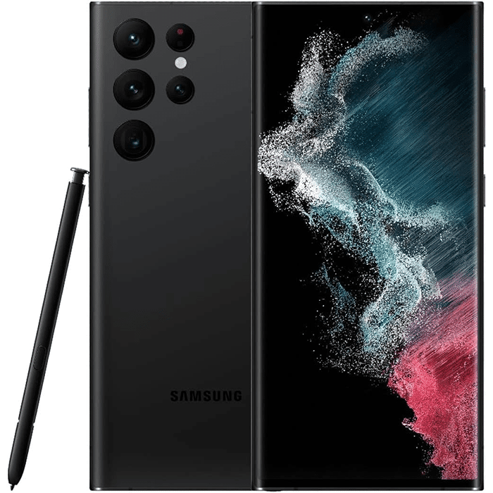 SAMSUNG Galaxy S22 Ultra 128GB - Unlocked - Refurbished - Black - 128GB - Excellent