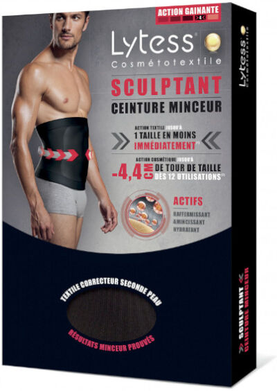 Lytess Ceinture Minceur Homme Taille SM Noir