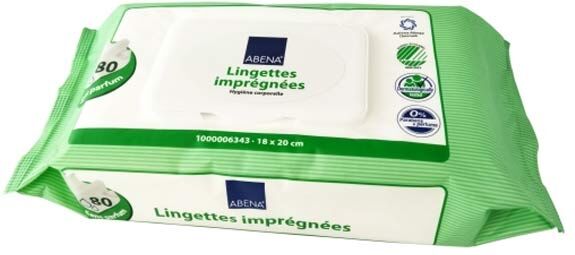 Abena Frantex Lingettes Imprégnées 27 x 20cm 80 unités