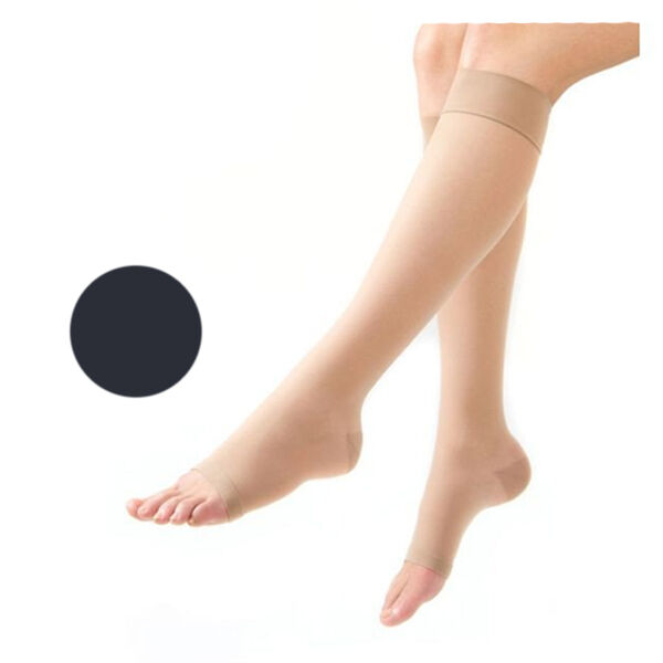 Gibaud Venactif Lux Chaussettes Pieds Ouverts Classe 2 Normal Taille 2 Noir