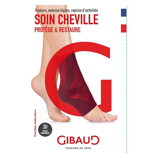 Gibaud Orthopédie Chevillère Taille 4 Rouge