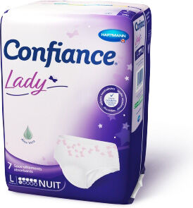 Hartmann Confiance Lady Nuit Sous-Vêtements à l'Aloe Vera 6 Gouttes Taille L 7 unités