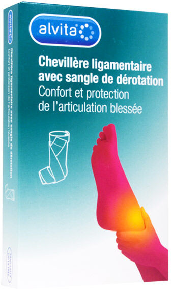 Alvita Chevillère Ligamentaire avec Sangle de Dérotation T4