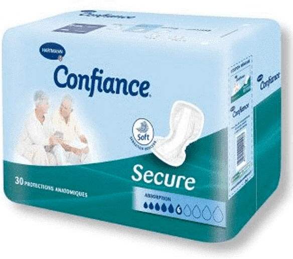 Hartmann Paul Confiance Secure Protection Anatomique 6 Gouttes Adulte 30 unités