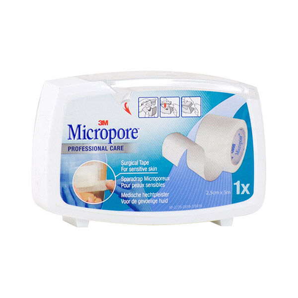 Nexcare 3M 3M Micropore Sparadrap Microporeux Blanc 2,5cm x 5m