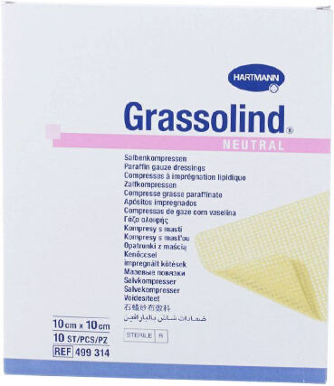 Hartmann Grassolind Pansement 10cm x 10cm 10 unités