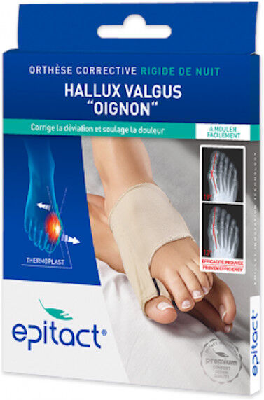 Epitact Orthese Corrective Rigide de Nuit Hallux Valgus 'Oignon' Taille L