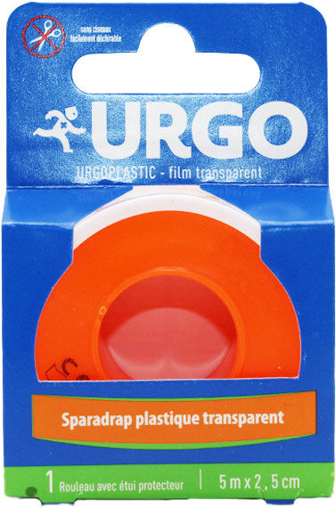 Urgo UrgoPlastic Sparadrap Transparent Rouleau 5m x 2,5cm