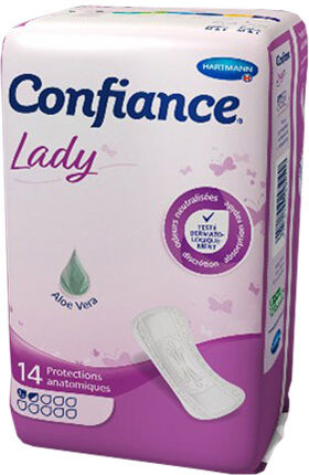 Hartmann Confiance Lady Protections Anatomiques à l'Aloe Vera 1,5 Gouttes 14 unités