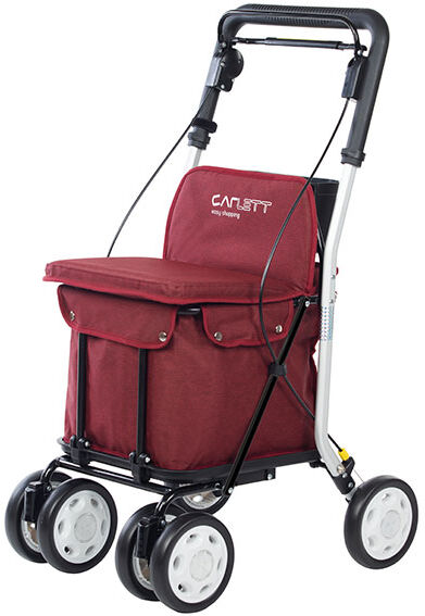 Carlett Lett 800 Rollator et Chariot de Course Rouge