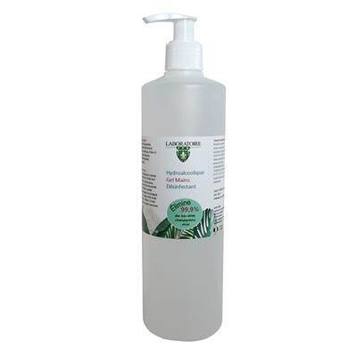 LABORATOIRE JRS Gel Hydroalcoolique sans rinçage 500mL avec pompe