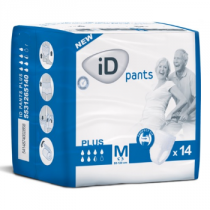 Ontex ID ID Pants Plus - 16 paquets de 14 protections Medium