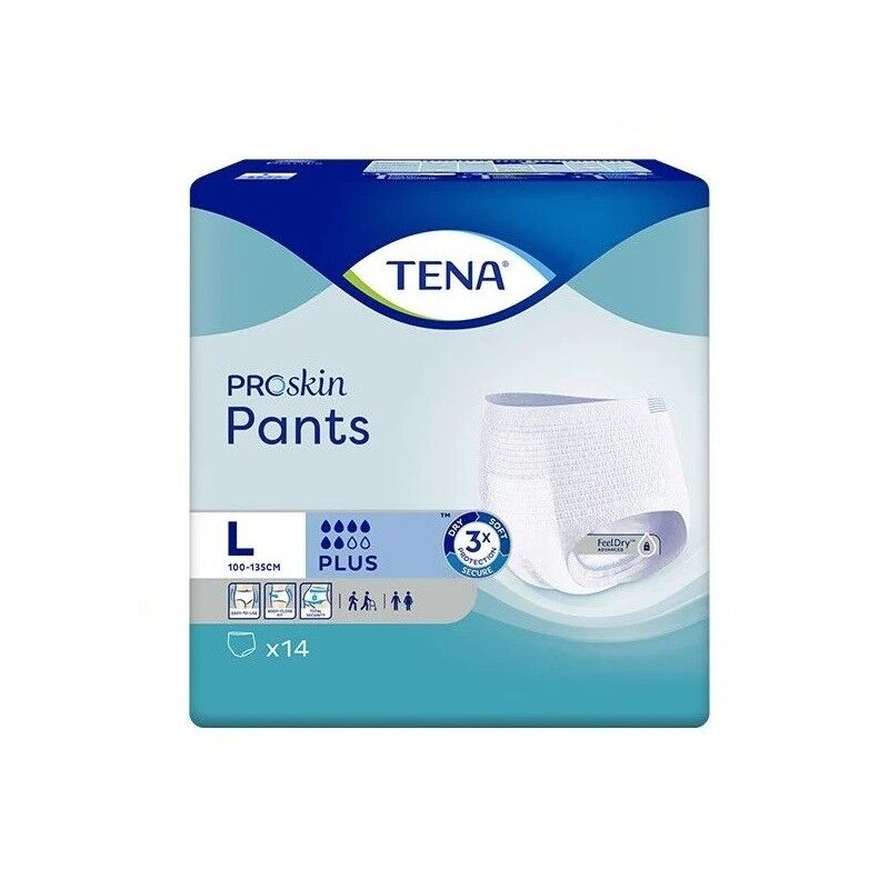 Tena Pants Plus - 12 paquets de 14 protections Large