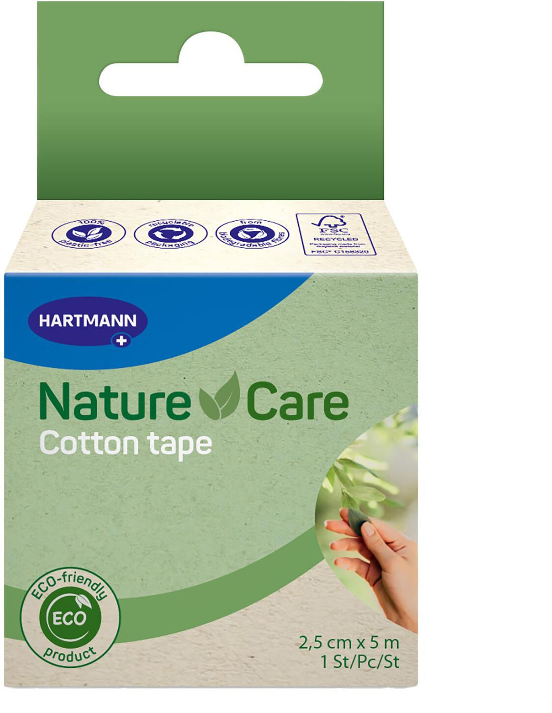 HARTMANN - Nature Care Bande Sparadrap Cot. 2,5cm X 5 m Rouleau