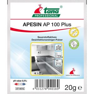 Tana Chemie GmbH TANA APESIN AP 100 PLUS Desinfektionsreiniger, Sauerstoffaktives Desinfektionsreiniger-Pulver, 1 Karton = 200 x 20 g - Dosierbeutel