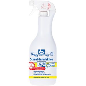 Dr. Becher GmbH Dr. Becher Schnelldesinfektion, Gebrauchsfertiges Flächendesinfektionsmittel, 1 Liter - Sprühflasche