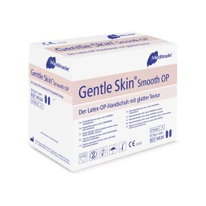 Meditrade GmbH Meditrade Gentle Skin® Smooth OP-Handschuh, Einmalhandschuh aus Latex, ungepudert, steril, 1 Packung = 50 Paar, Größe 8,5