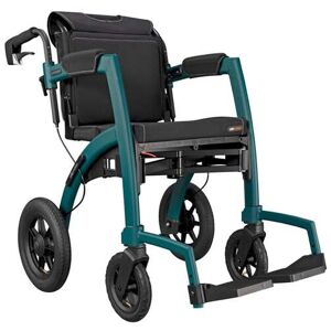 Rollator & Rollstuhl Rollz Motion Performance mit Sitz, faltbar gruen