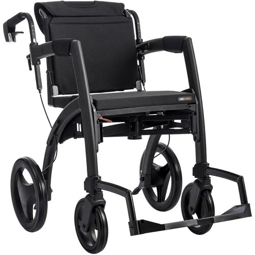 Saljol Rollatorrollstuhl Rollz Motion 2.1 Klein (Farbe: Matt Black)