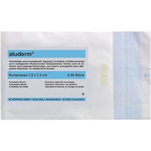 kaiserkraft Compresa aluderm®, envasado estéril, UE 50 unid., L x A 75 x 75 mm