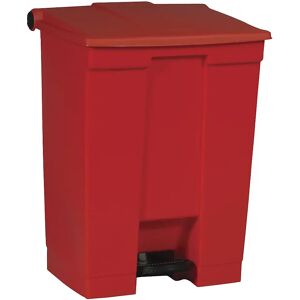 Rubbermaid Cubo industrial con pedal, capacidad 68 l, rojo, a partir de 5 unid.