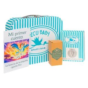 Picu Baby Maletin Regalo Azul Perfume + Cuento + Huella Escayola