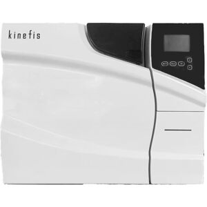 Autoclave Clase B 23 Litros Kinefis Deluxe + Destilador de agua de regalo: con impresora interna, doble cierre de seguridad, USB y display LCD