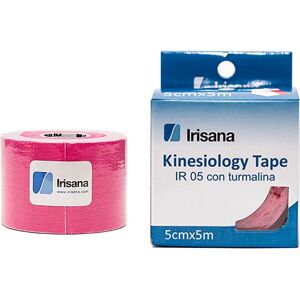 Kinesiology Tape Irisana con turmalina color rosa 5cmx5m