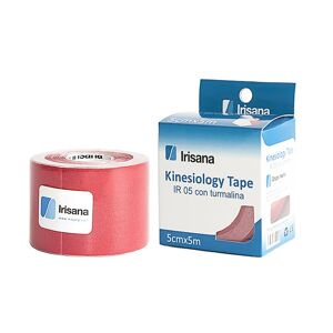 Kinesiology Tape Irisana con turmalina color rojo 5cmx5m