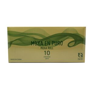 Moxa en puro de artemisa pura con humo 