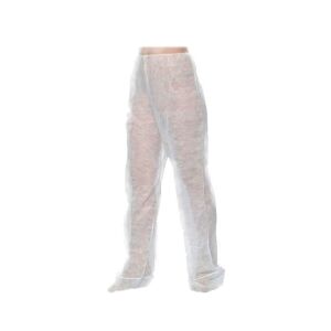 Pantalón de presoterapia Kinefis de polipropileno de TNT de 30 gramos en color blanco - Talla XL