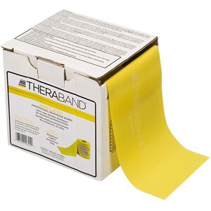 Thera Band Latex Free 22,9 metros: Cintas sin Látex de Resistencia Suave - Color Amarillo