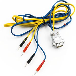 Cables con Conexión Rectangular New Age: Compatible con Electroestimulador Pocket Card