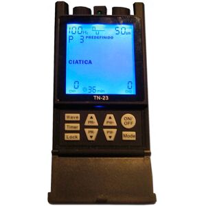 Electroestimulador TN-23 (Tens + Ems): Tens con 12 programas secuenciales más EMS con programa universal