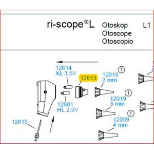 Adaptador para el otoscopio L1, ri-scope