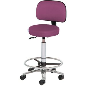 Taburete alto Kinefis Élite: Elevación a gas y altura de 59 - 84 cm con aro reposapiés y respaldo (Varios colores disponibles)