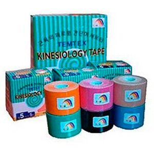 Pack Ahorro - 6 Rollos Vendaje neuromuscular Temtex Kinesiology Tape BKT-05 5cm X 5m