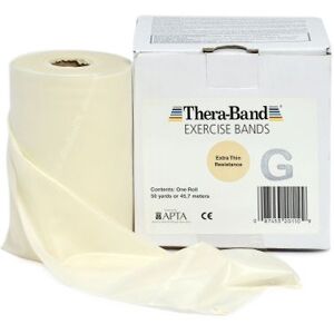 Thera Band 45.7 metros: Cintas de Látex de Resistencia Extra Suave - Color Beige