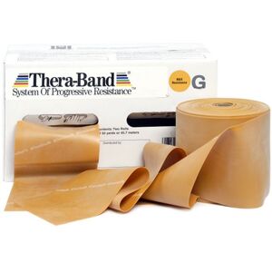 Thera Band 45.7 metros: Cintas de Látex de Resistencia Máximo Fuerte-Olímpico - Color Oro